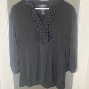 Style & Co. Women's Elegant Black Blouse